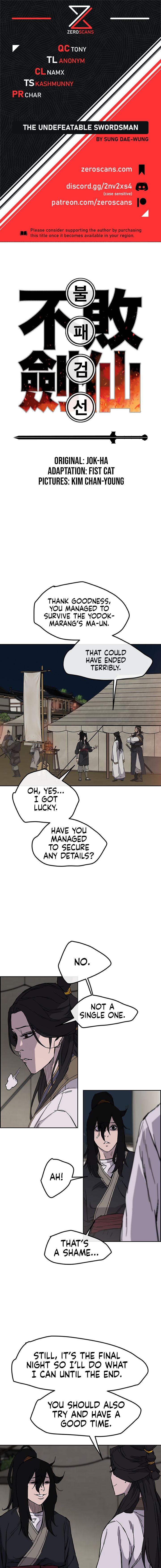 The Undefeatable Swordsman Chapter 22 - Page 1