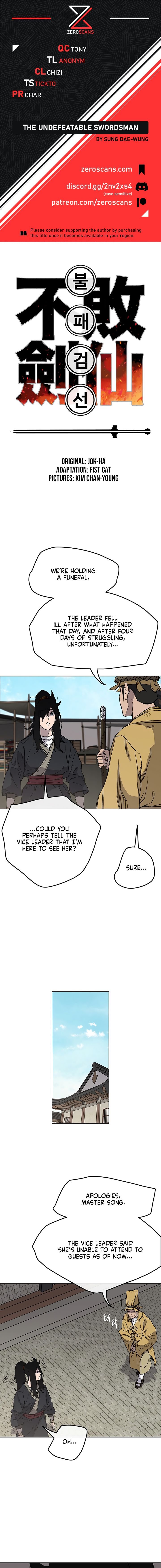 The Undefeatable Swordsman Chapter 34 - Page 1