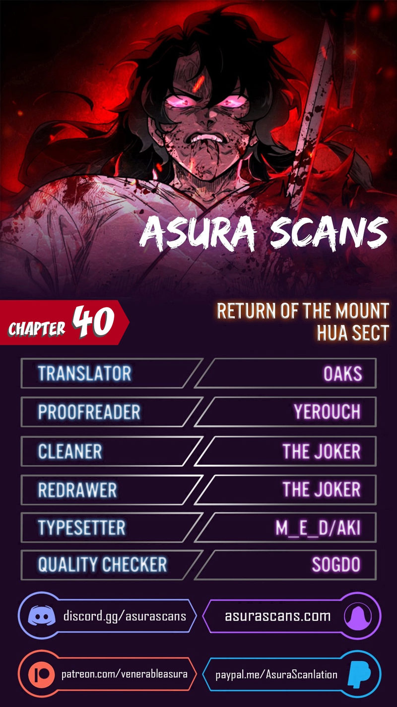 Return of the Mount Hua Sect Chapter 40 - Page 1