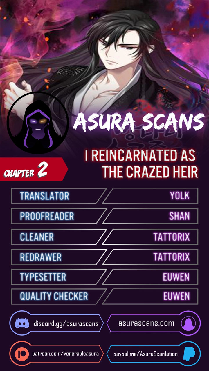 I Reincarnated As The Crazed Heir Chapter 2 - Page 1