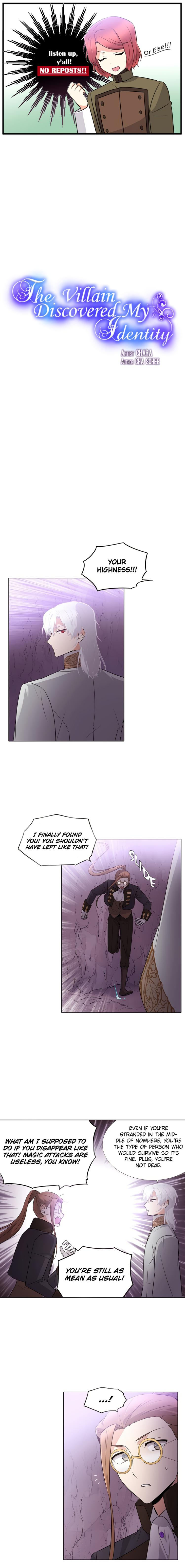 The Villain Discovered My Identity Chapter 11 - Page 1