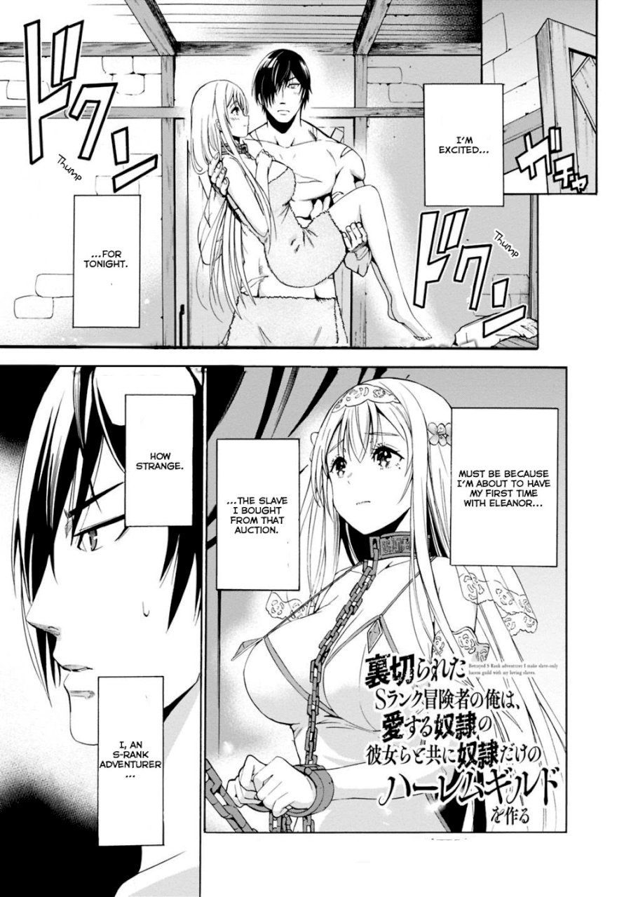 Uragirareta S Rank Boukensha no Ore wa, Aisuru Dorei no Kanojora to Tomoni Dorei dake no Harem Guild o Tsukuru Chapter 3 - Page 2