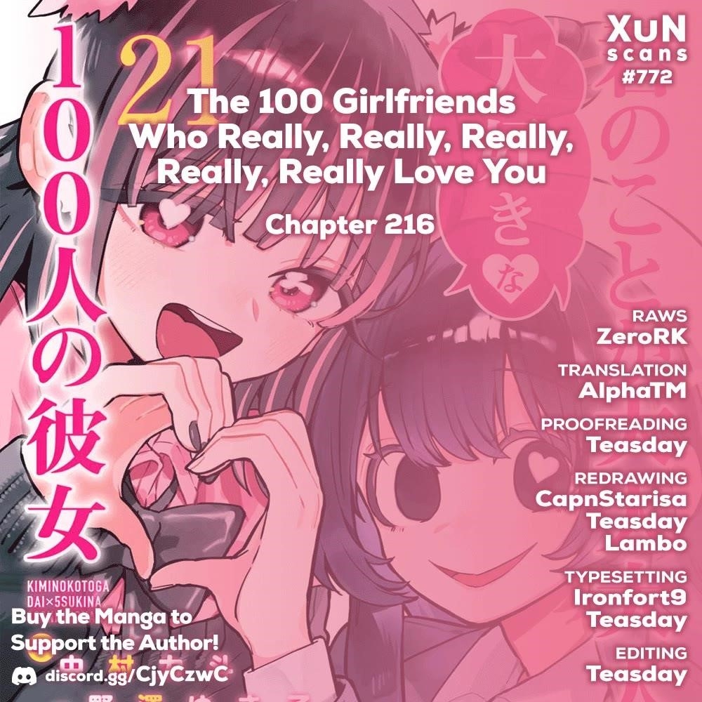 The 100 Girlfriends Who Really, Really, Really, Really, Really Love You Chapter 216 - Page 1