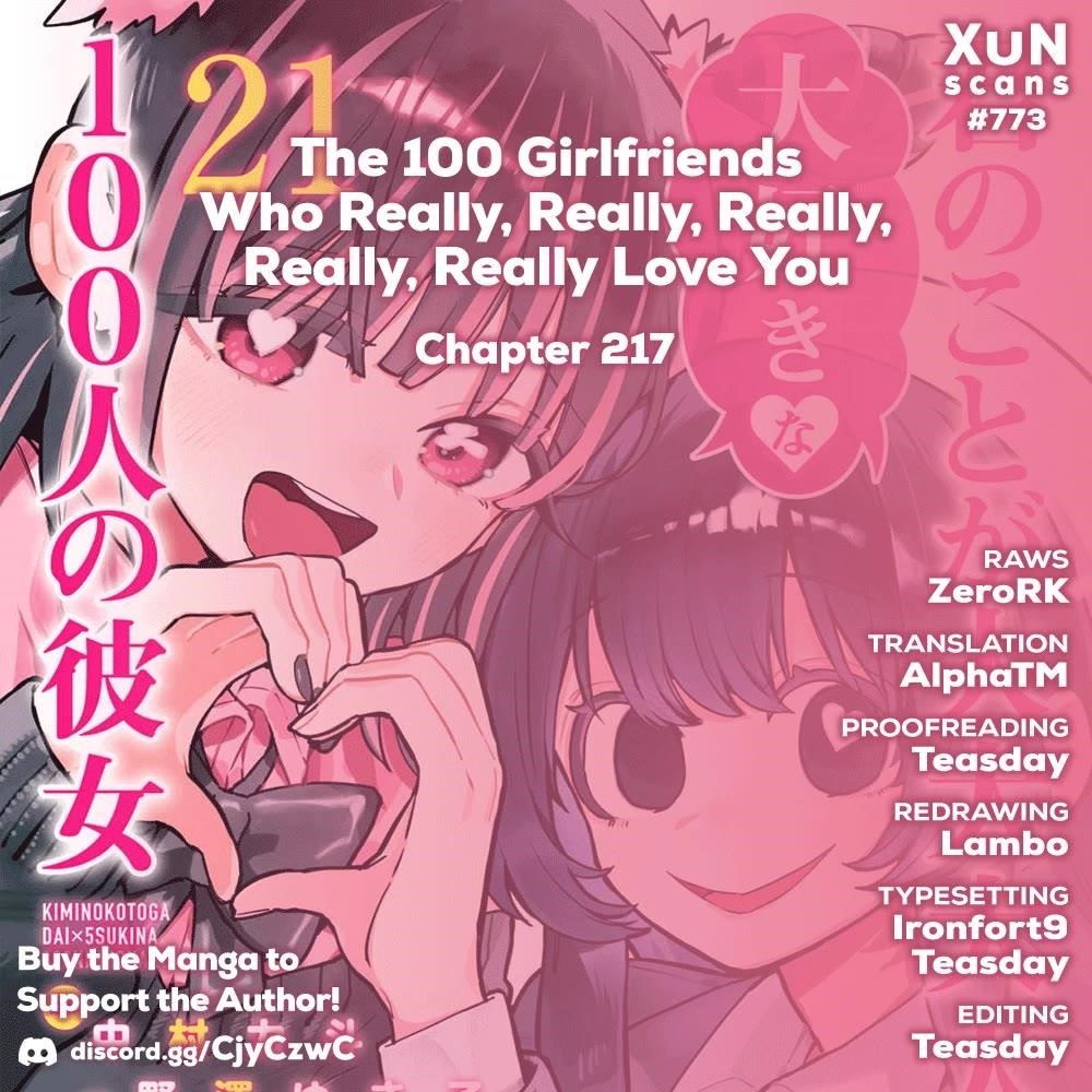 The 100 Girlfriends Who Really, Really, Really, Really, Really Love You Chapter 217 - Page 1