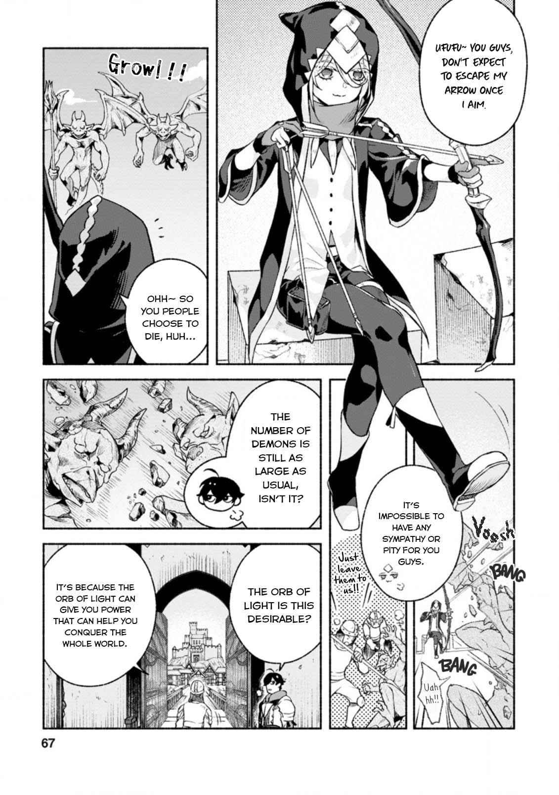 Sono Monban, Saikyou Nitsuki: Tsuihou Sareta Bougyo Ryoku 9999 no Senshi, Outo no Monban Toshite Musou Suru Chapter 13 - Page 3