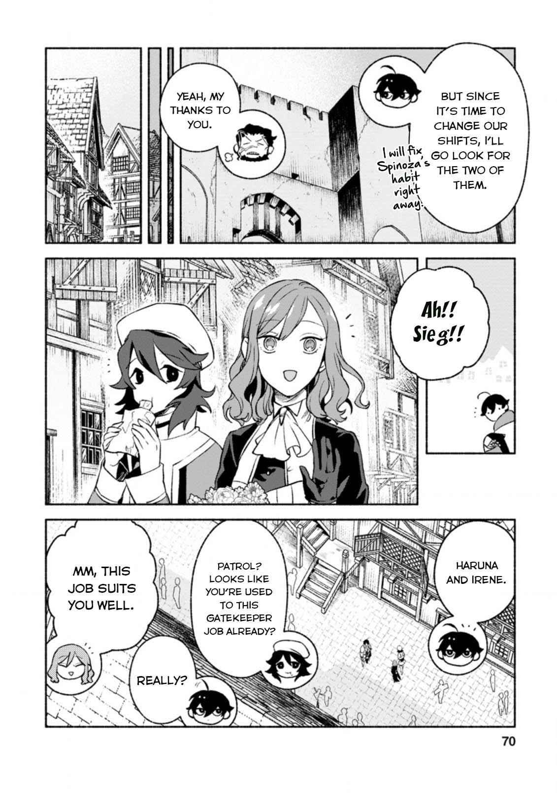 Sono Monban, Saikyou Nitsuki: Tsuihou Sareta Bougyo Ryoku 9999 no Senshi, Outo no Monban Toshite Musou Suru Chapter 13 - Page 6