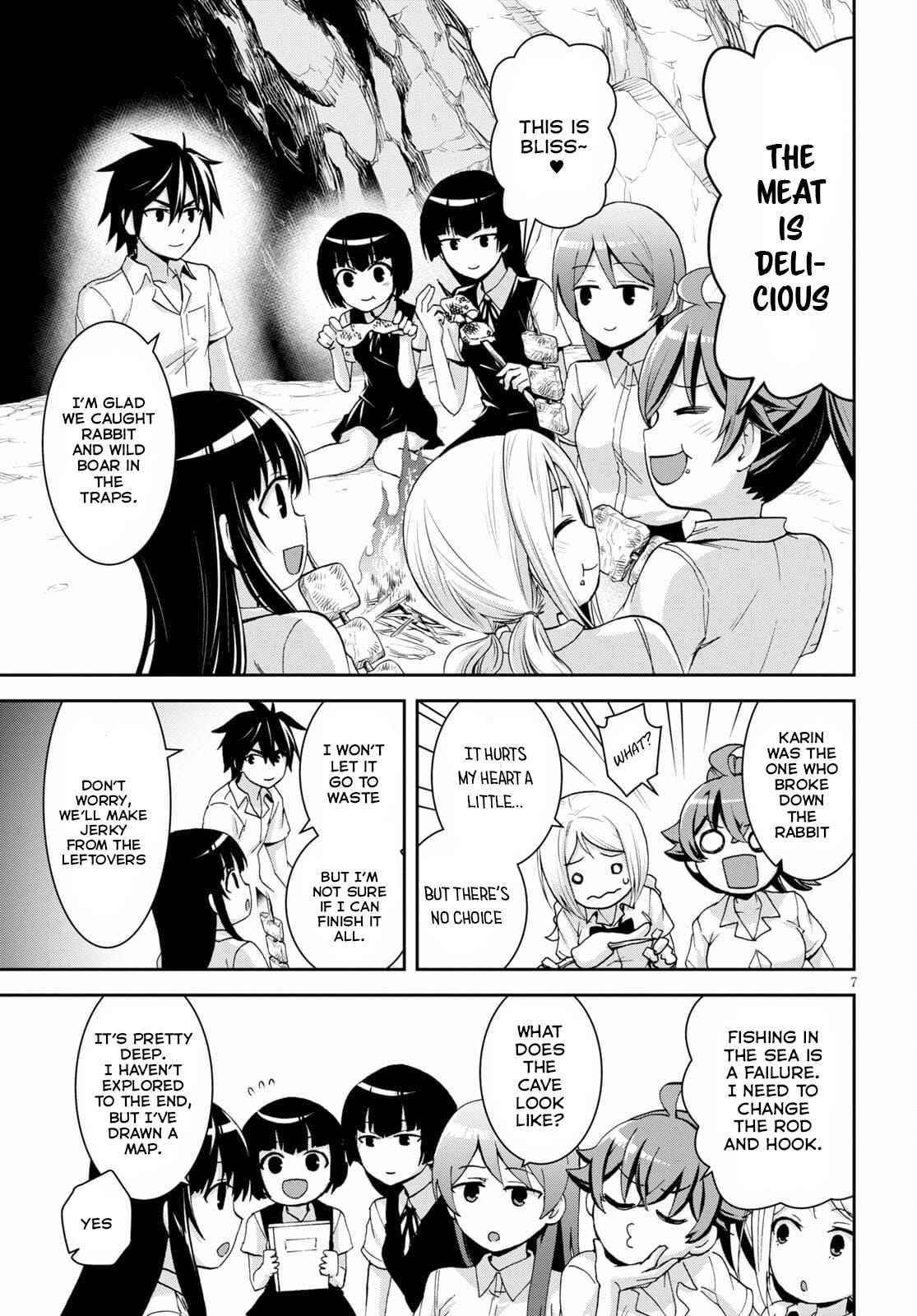 Isekai Yurutto Survival Seikatsu: Gakkou No Minna To Isekai No Mujintou Ni Tenishitakedo Ore Dake Rakushou Desu Chapter 11 - Page 7