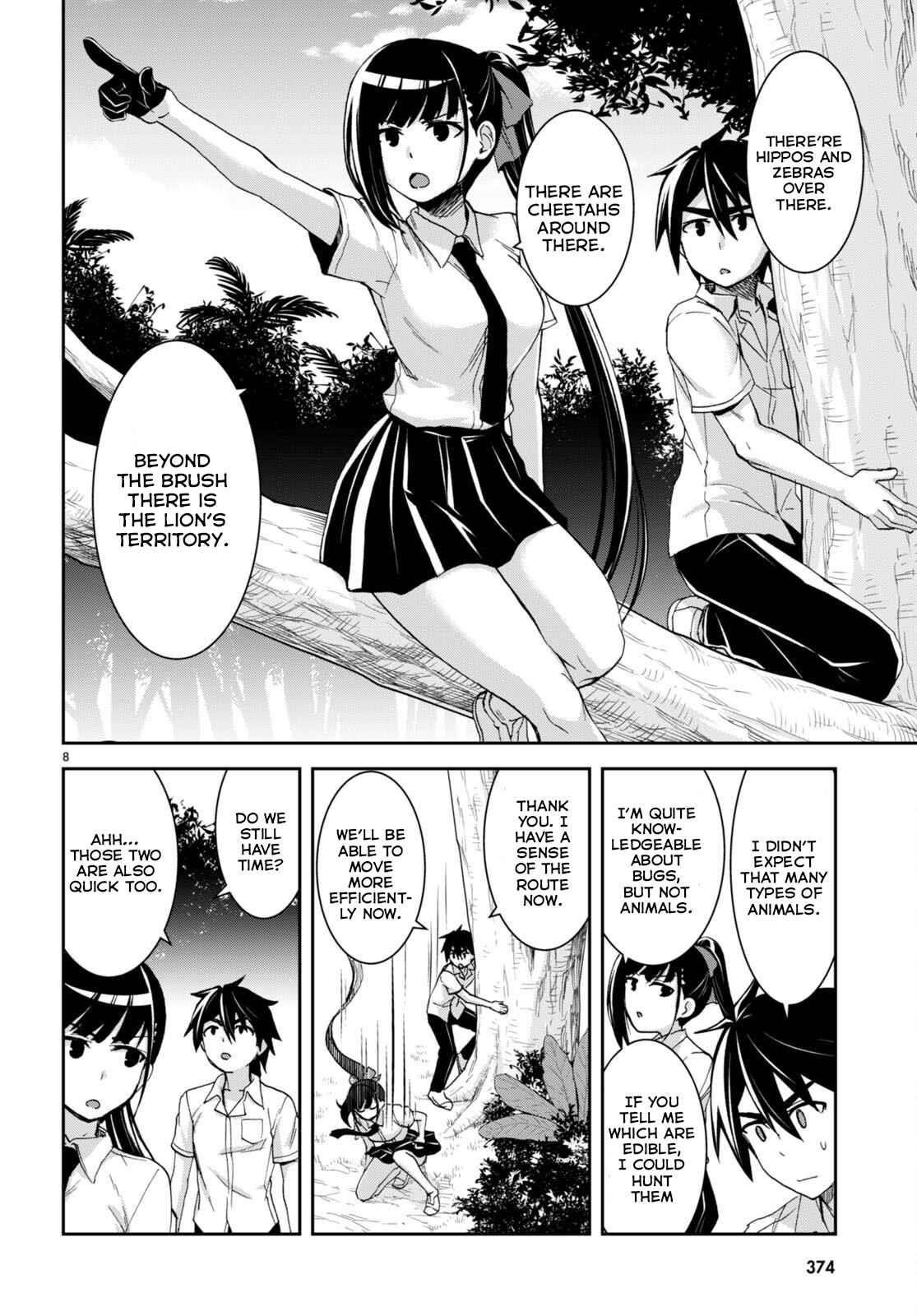 Isekai Yurutto Survival Seikatsu: Gakkou No Minna To Isekai No Mujintou Ni Tenishitakedo Ore Dake Rakushou Desu Chapter 17 - Page 8