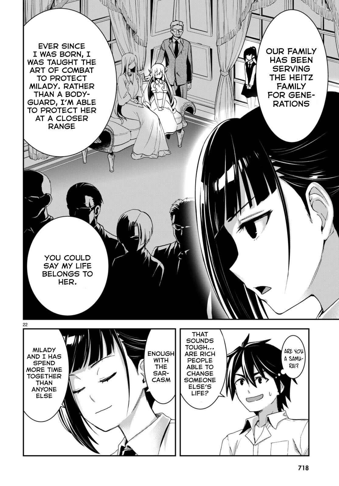 Isekai Yurutto Survival Seikatsu: Gakkou No Minna To Isekai No Mujintou Ni Tenishitakedo Ore Dake Rakushou Desu Chapter 18 - Page 22