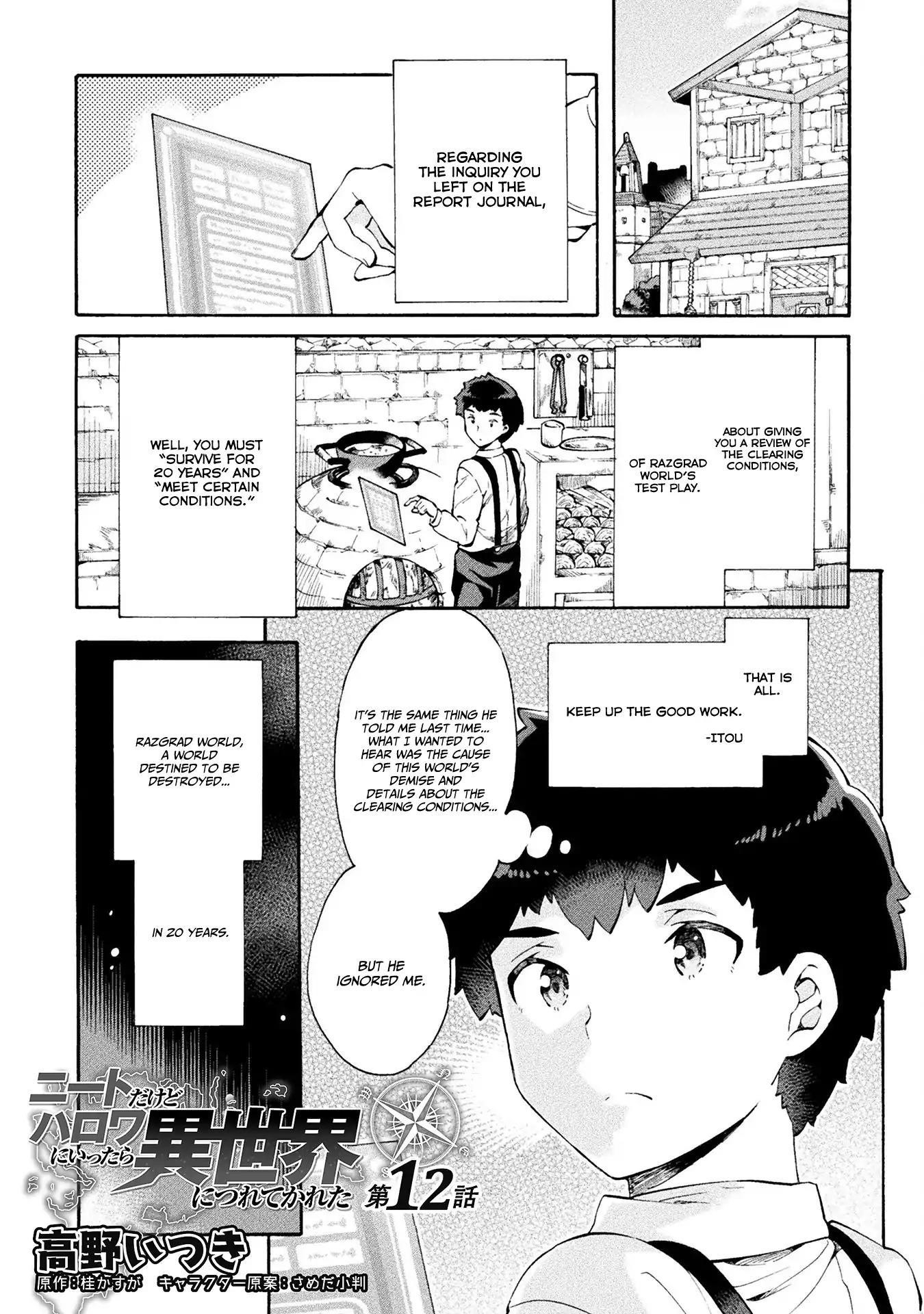 Neet Dakedo Hello Work Ni Ittara Isekai Ni Tsuretekareta Chapter 12 - Page 1