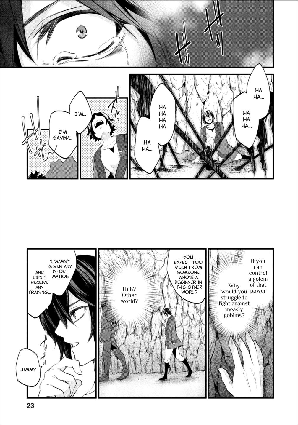 Around 40 “Shachiku” is Golem Master Chapter 1 - Page 22