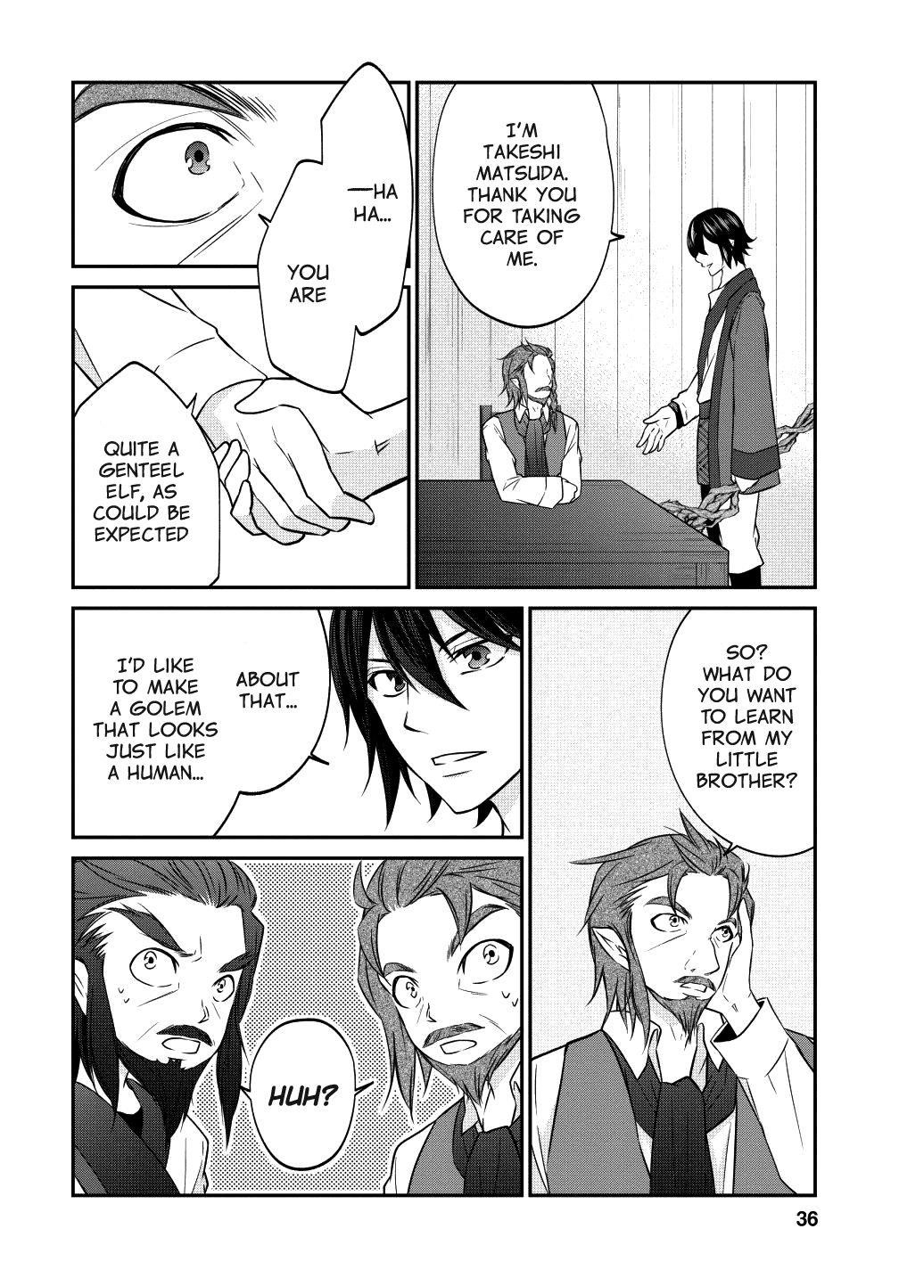 Around 40 “Shachiku” is Golem Master Chapter 14 - Page 6