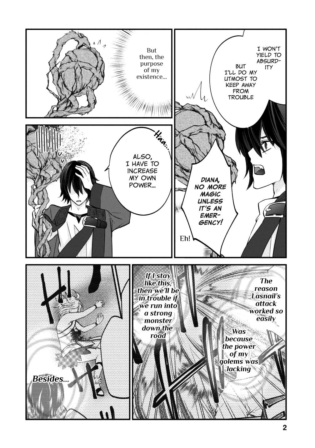 Around 40 “Shachiku” is Golem Master Chapter 7 - Page 2