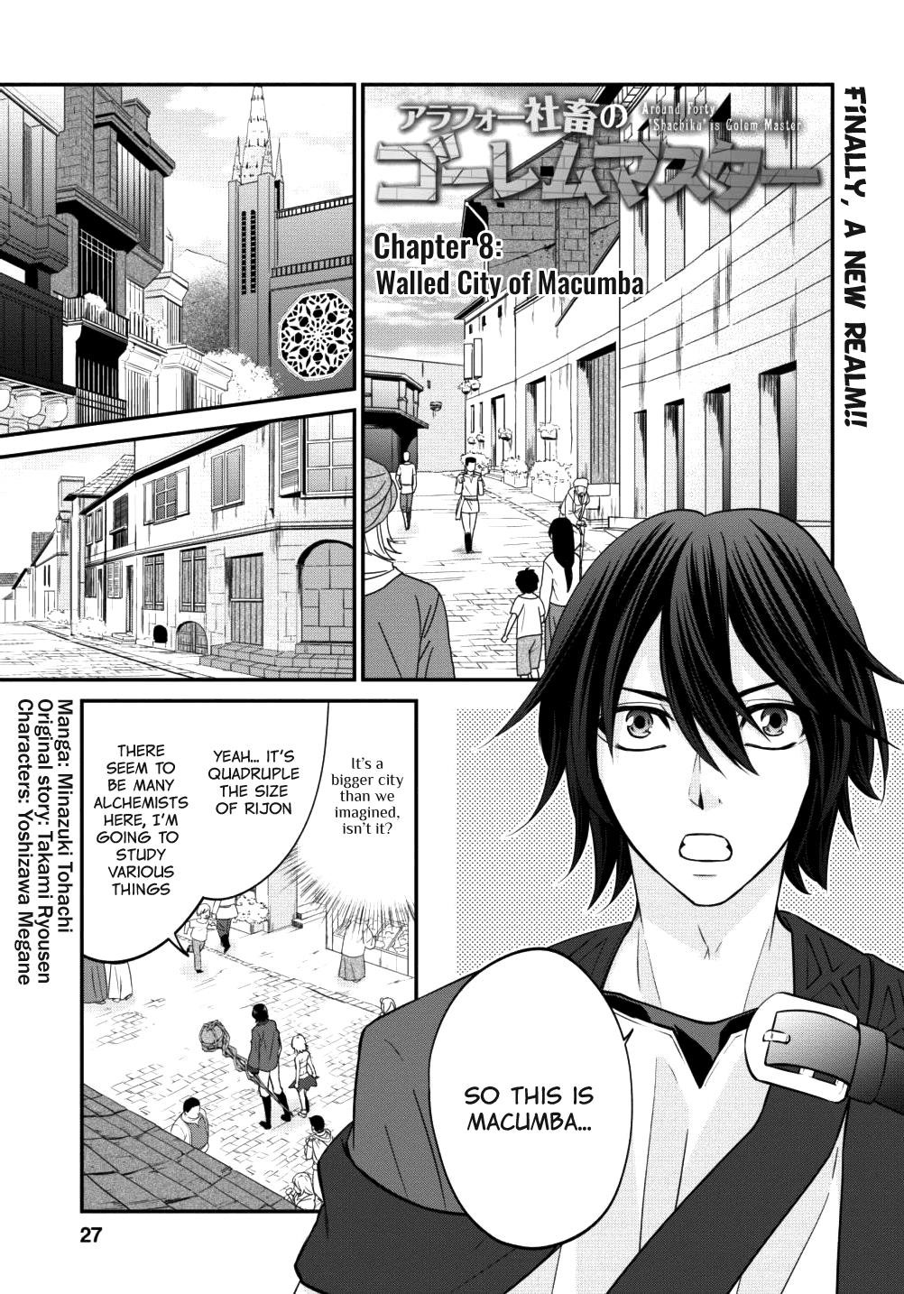 Around 40 “Shachiku” is Golem Master Chapter 8 - Page 1