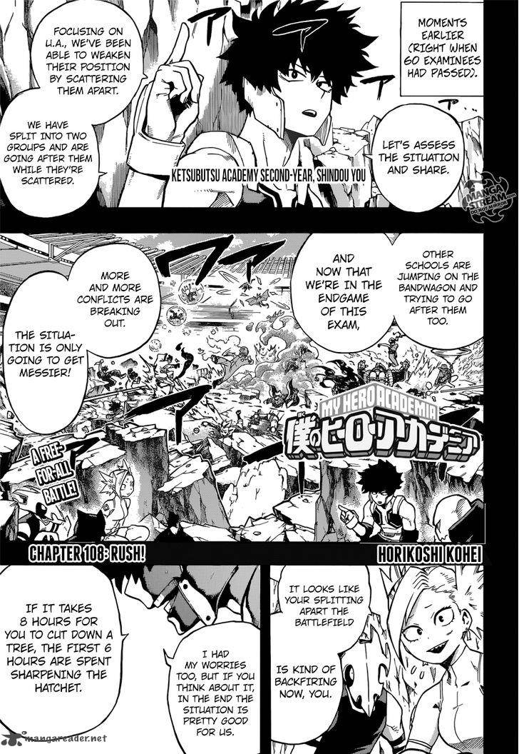 My Hero Academia Chapter 108 - Page 1