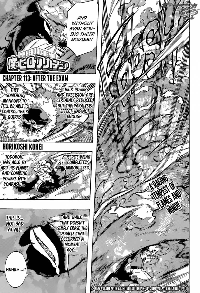 My Hero Academia Chapter 113 - Page 1