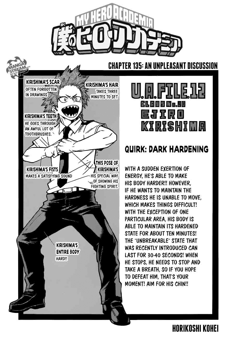 My Hero Academia Chapter 135 - Page 1