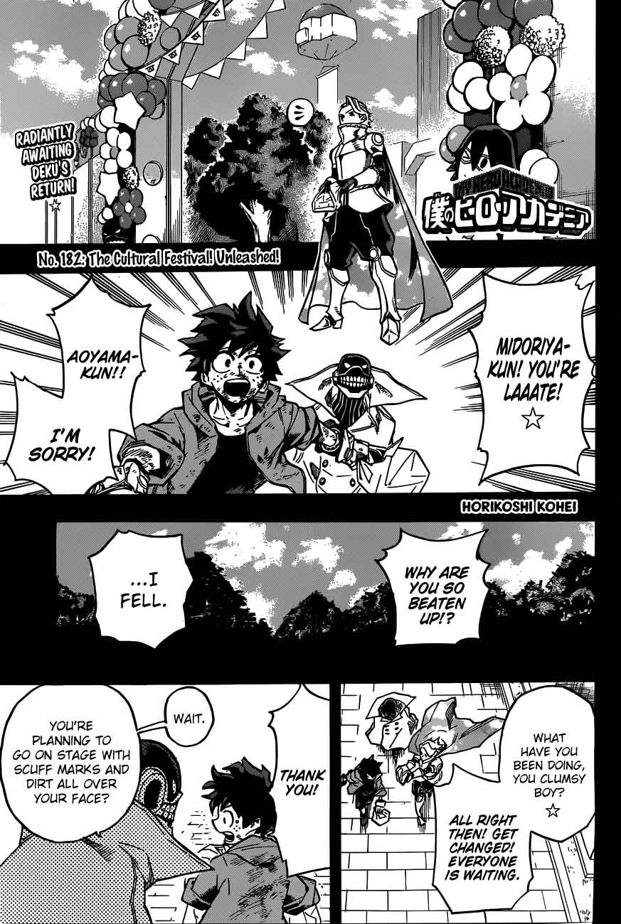 My Hero Academia Chapter 182 - Page 1