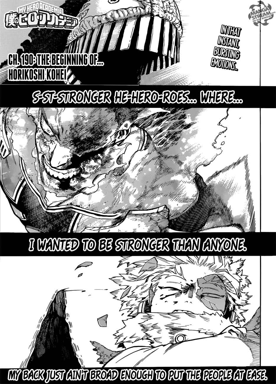 My Hero Academia Chapter 190 - Page 1