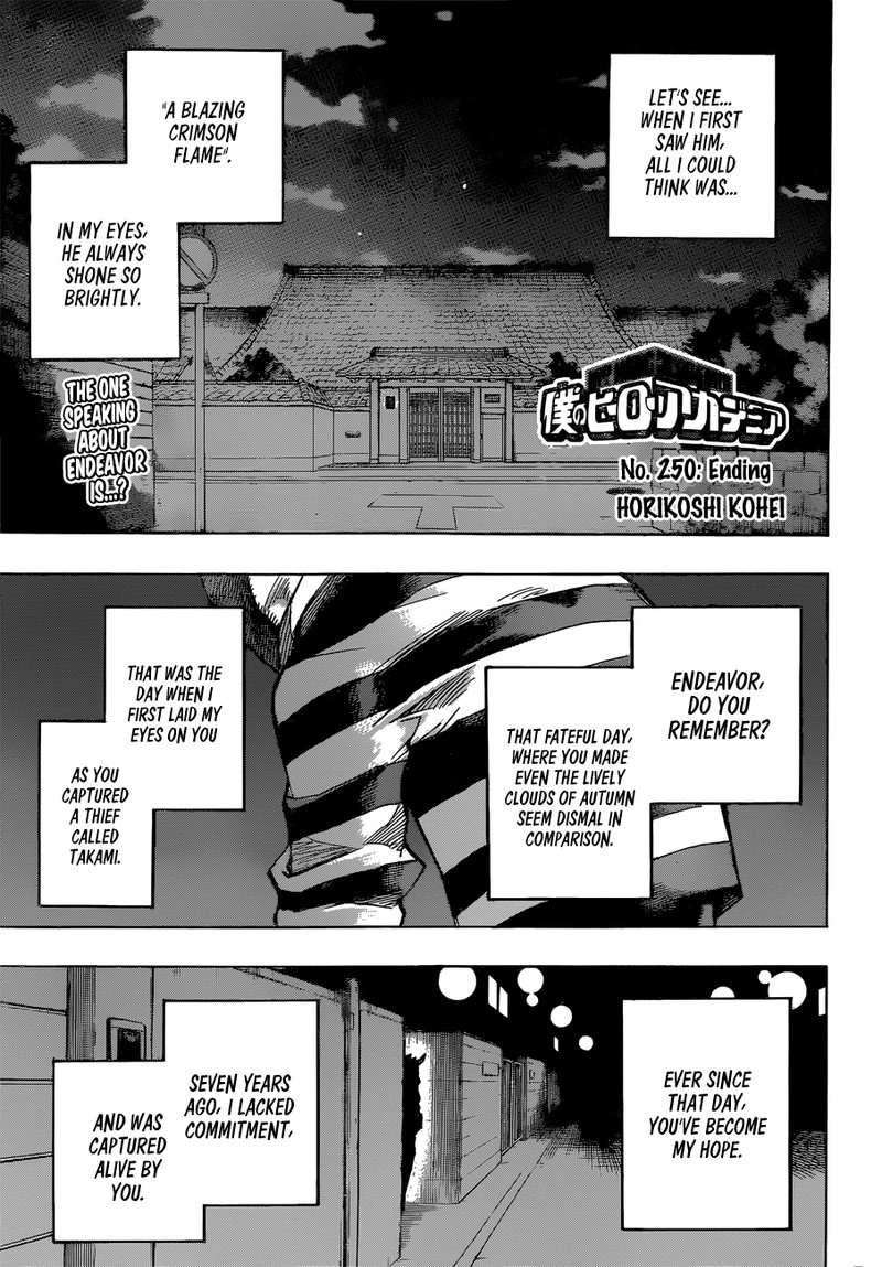 My Hero Academia Chapter 250 - Page 1