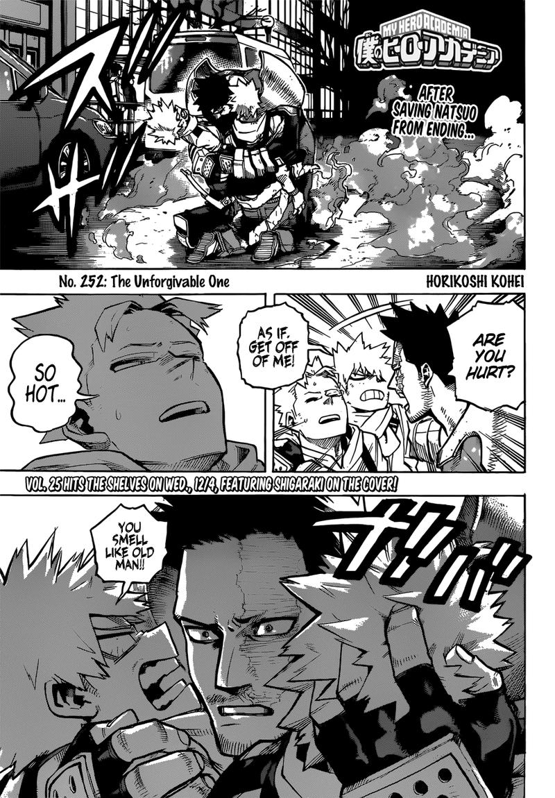 My Hero Academia Chapter 252 - Page 1