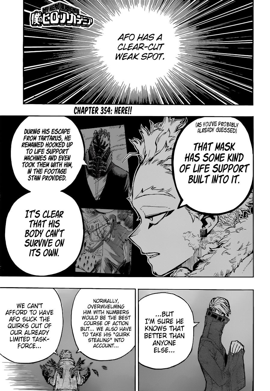 My Hero Academia Chapter 354 - Page 1