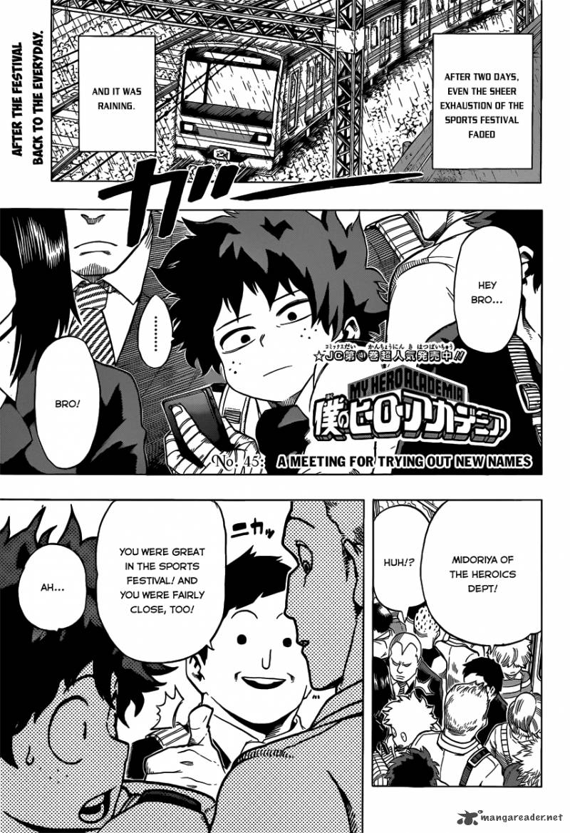 My Hero Academia Chapter 45 - Page 2