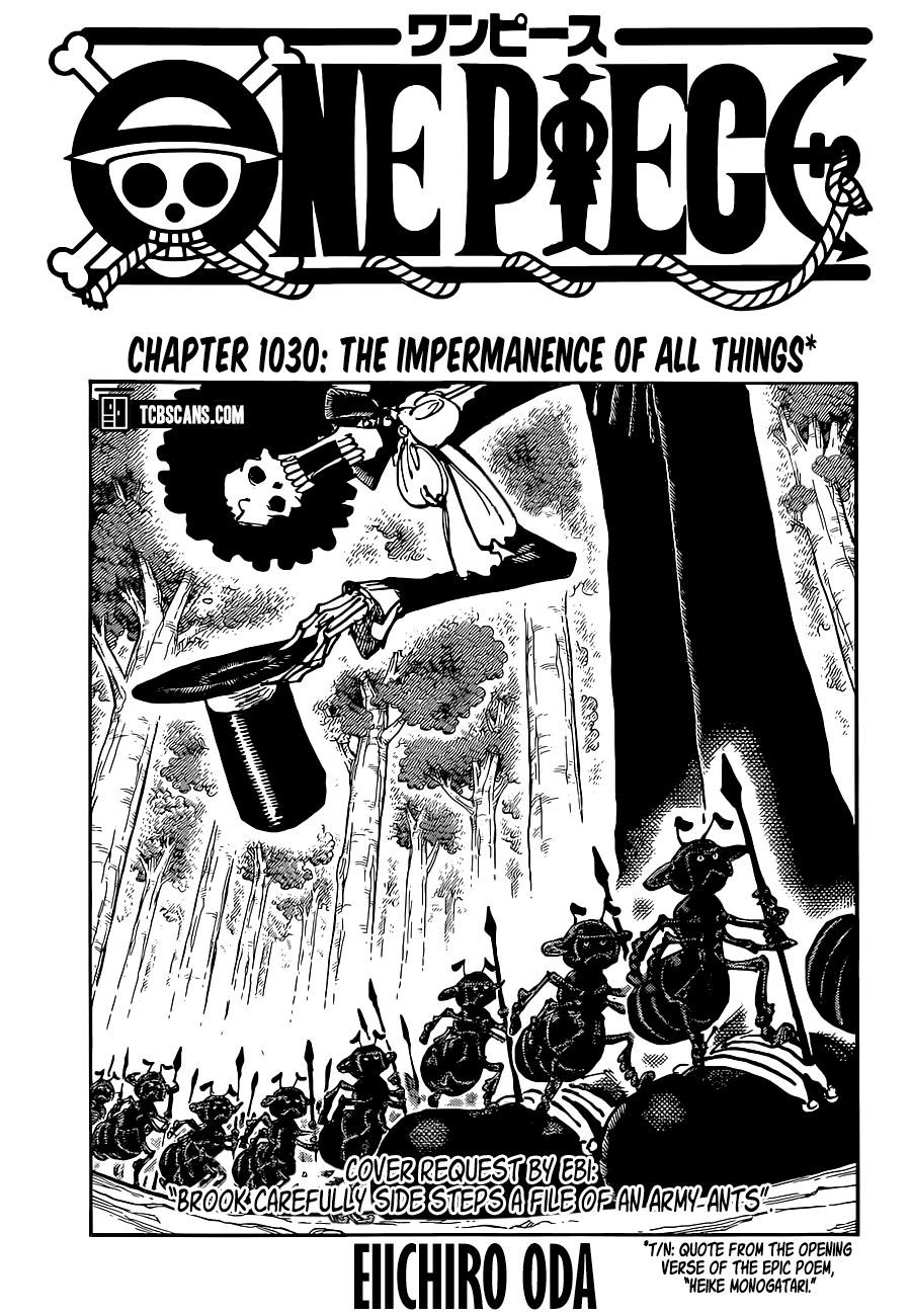 One Piece Chapter 1030 - Page 1