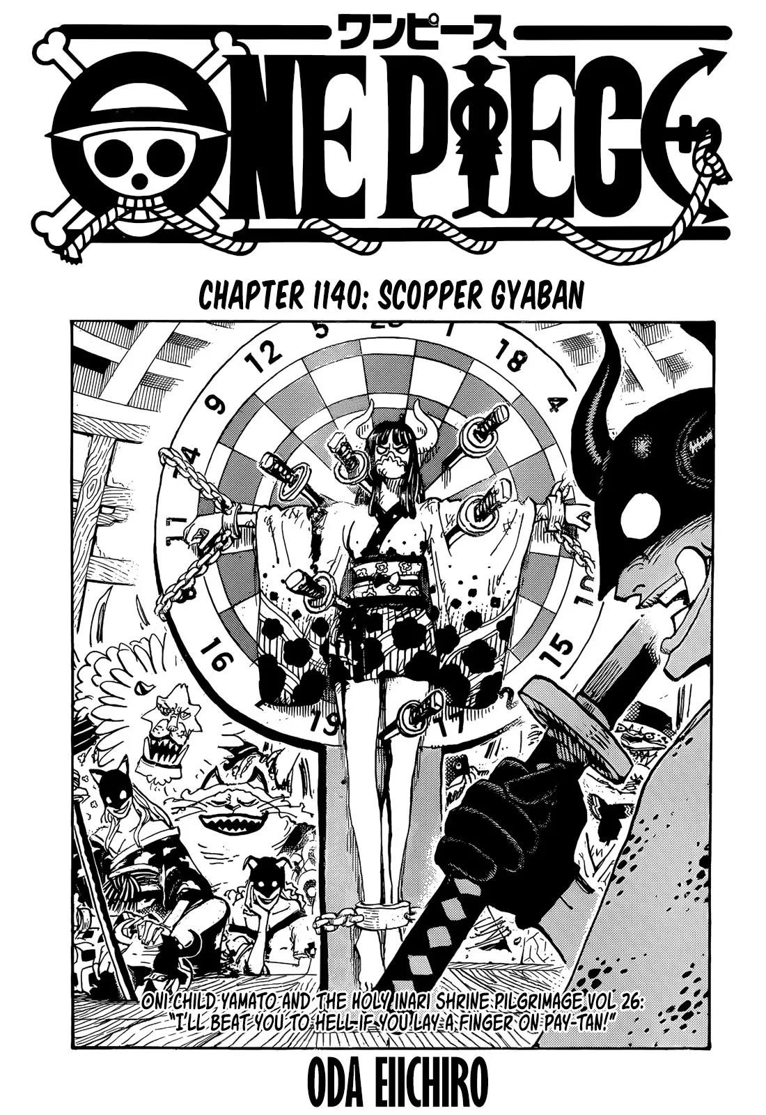 One Piece Chapter 1140 - Page 1