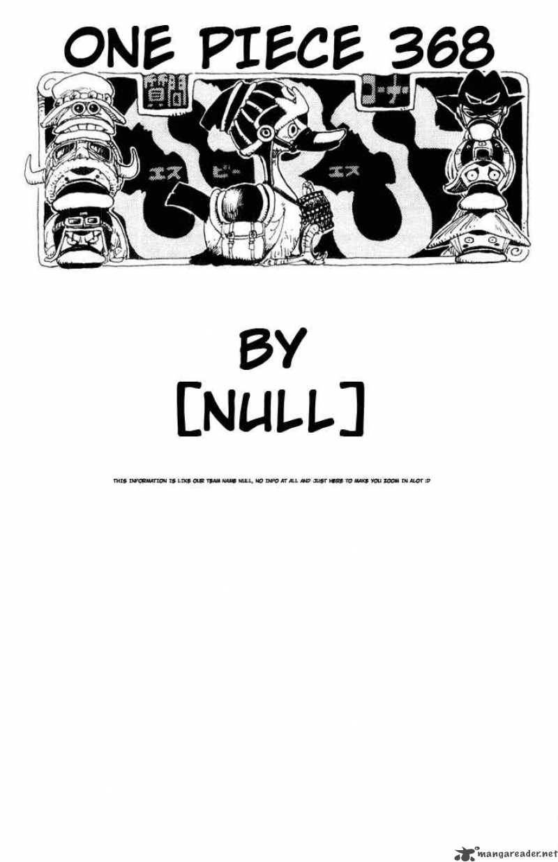 One Piece Chapter 368 - Page 1