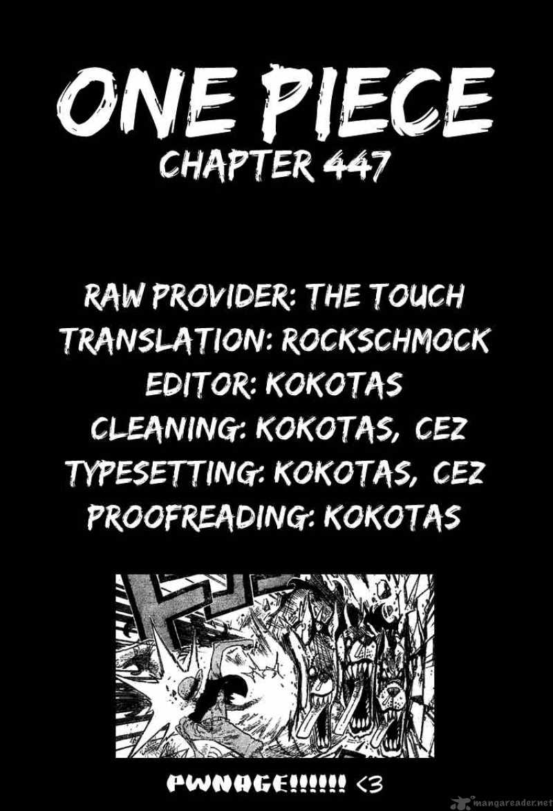 One Piece Chapter 447 - Page 20