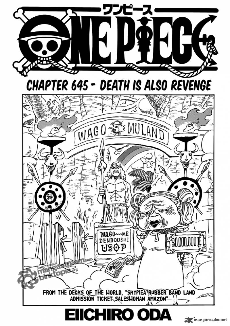 One Piece Chapter 645 - Page 1