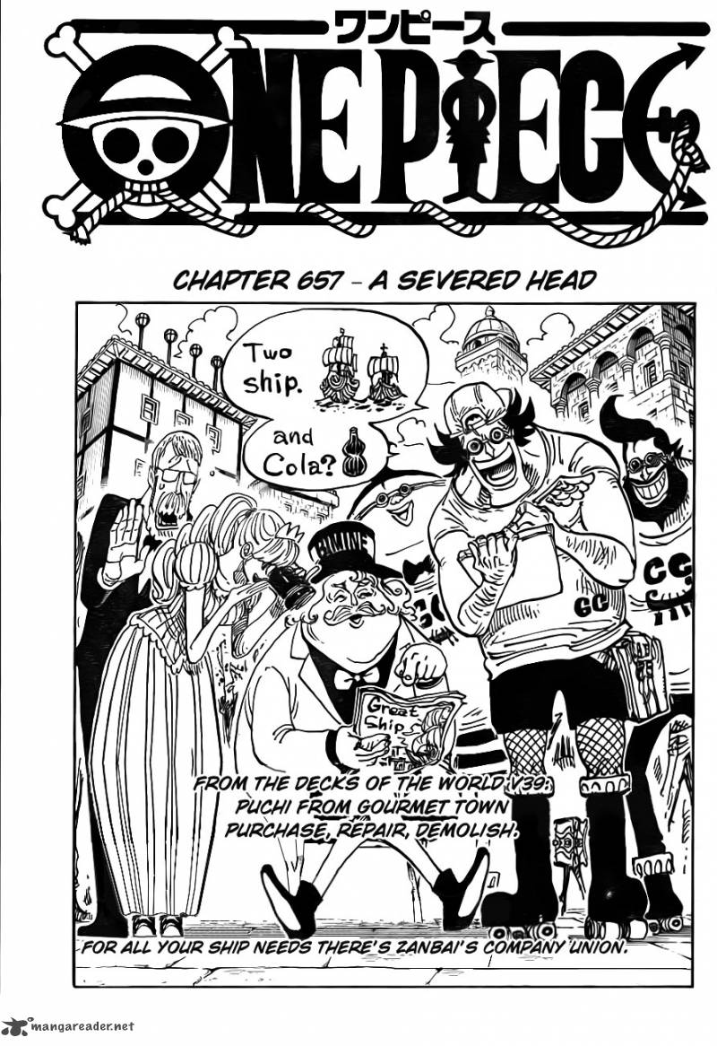 One Piece Chapter 657 - Page 1