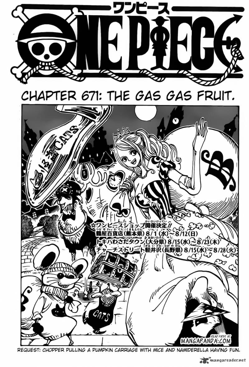 One Piece Chapter 671 - Page 1