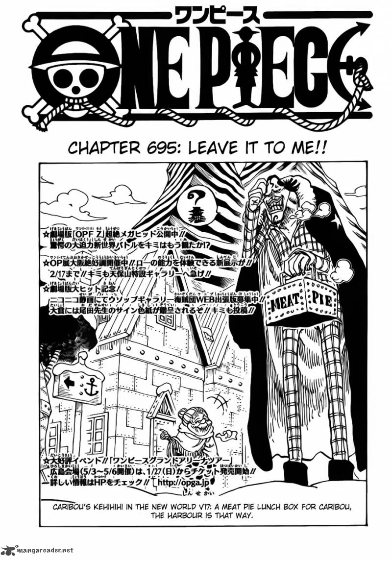 One Piece Chapter 695 - Page 3