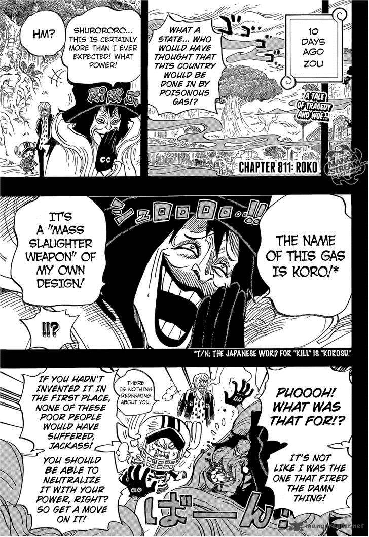 One Piece Chapter 811 - Page 4