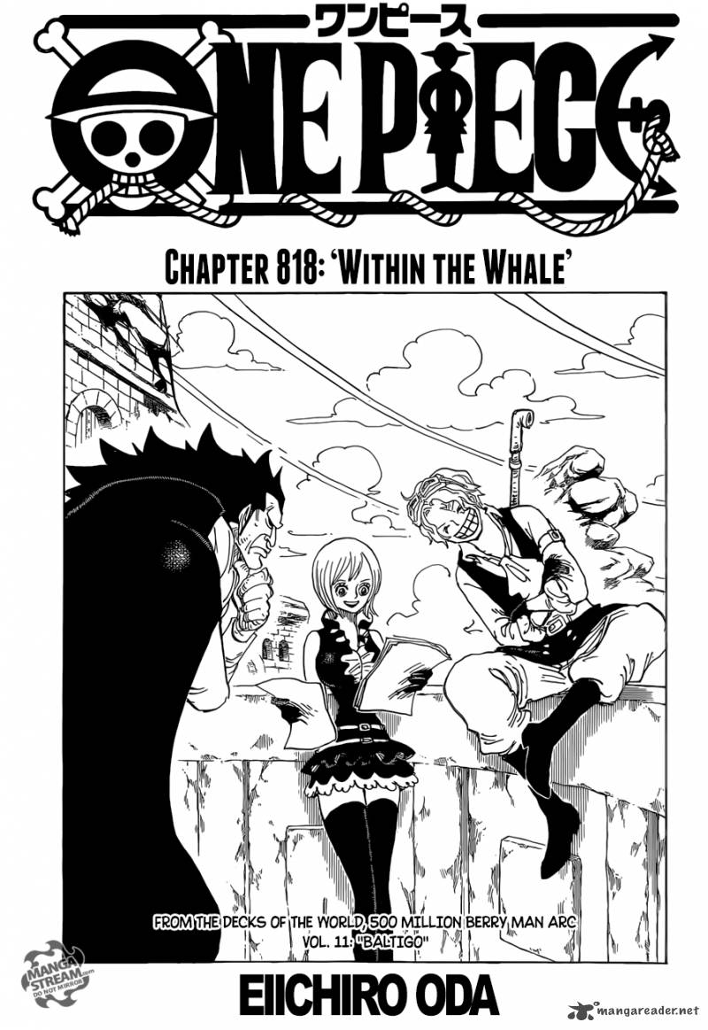 One Piece Chapter 818 - Page 1