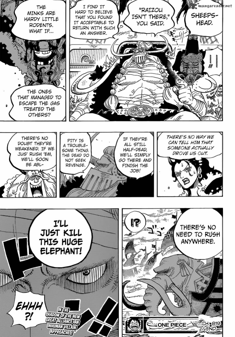 One Piece Chapter 819 - Page 19