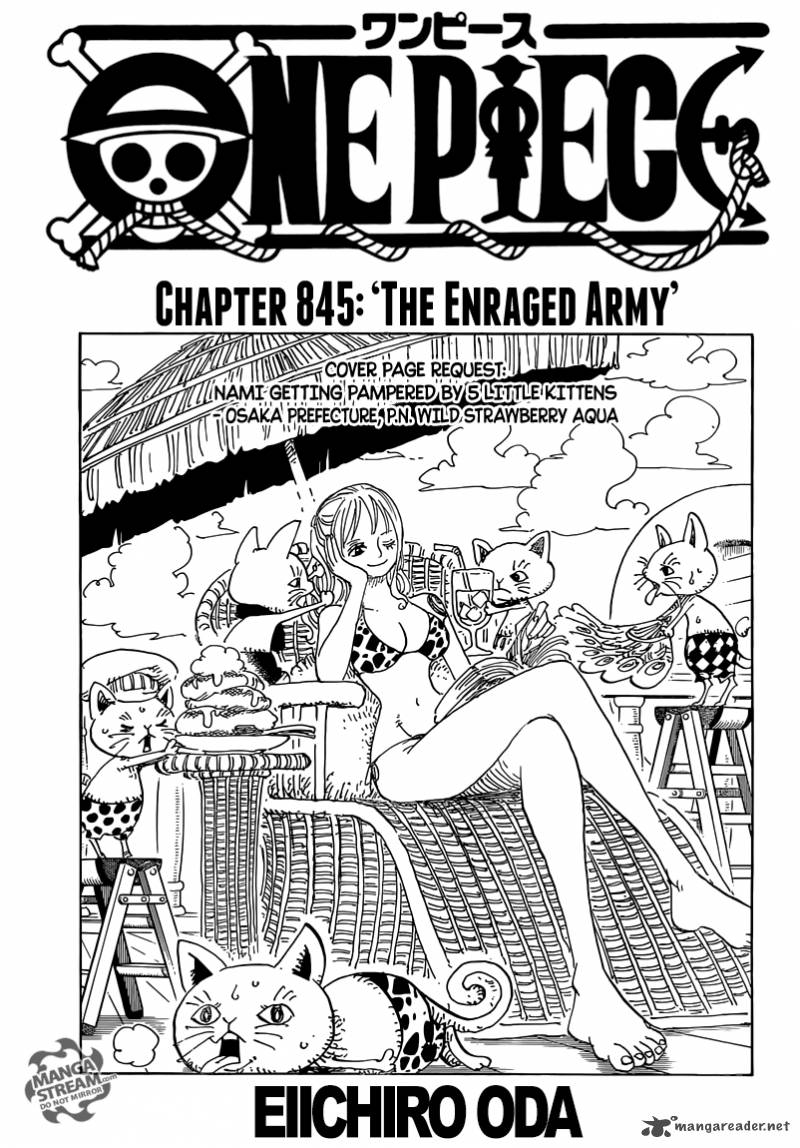 One Piece Chapter 845 - Page 1