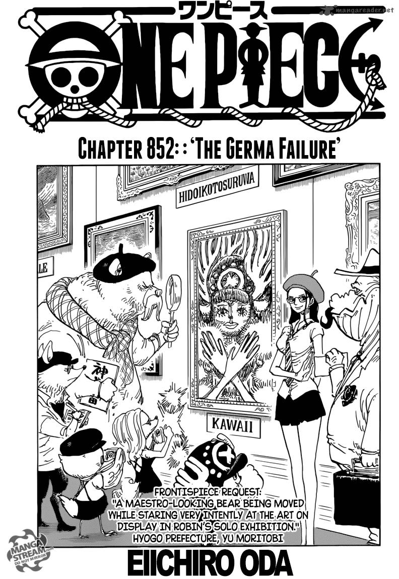 One Piece Chapter 852 - Page 1