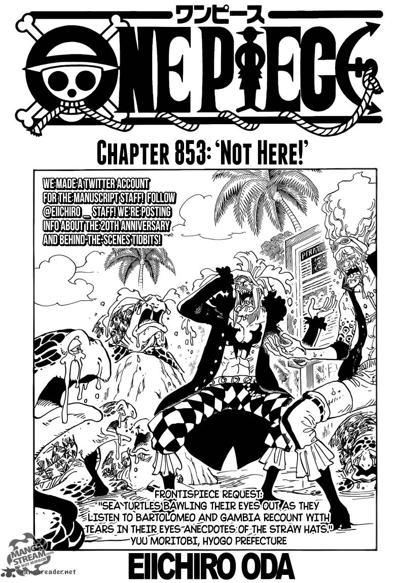 One Piece Chapter 853 - Page 1