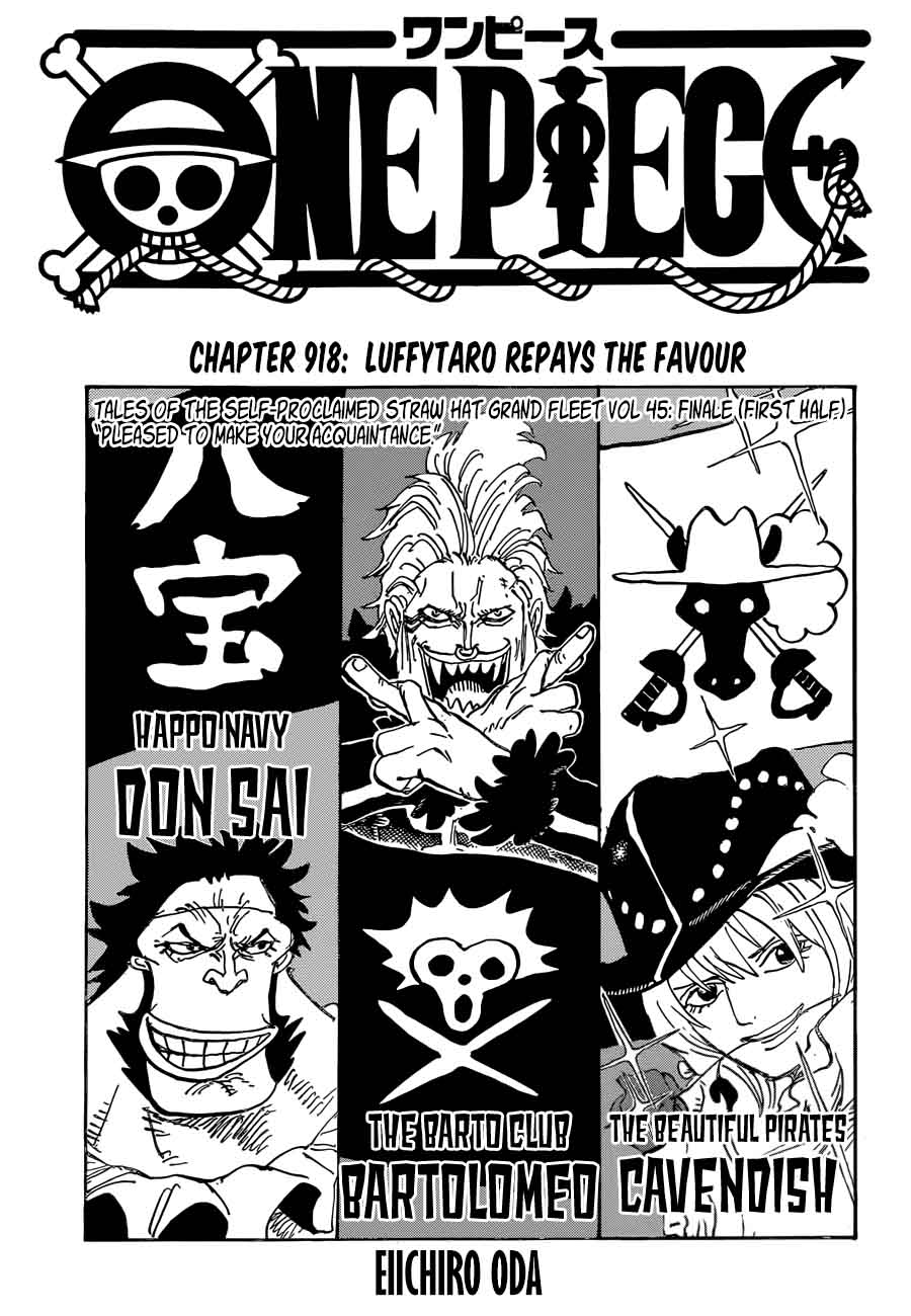 One Piece Chapter 918 - Page 1