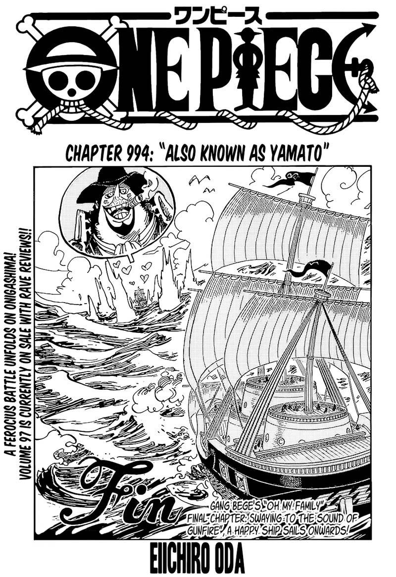 One Piece Chapter 994 - Page 1