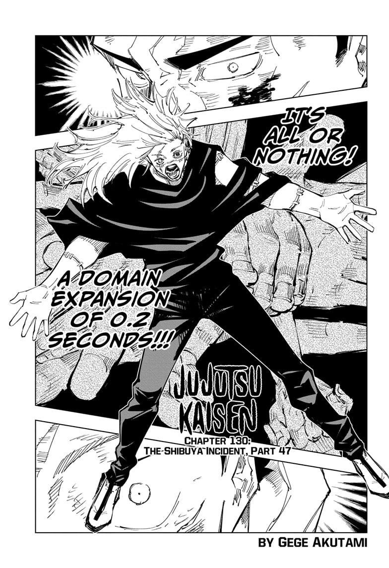 Jujutsu Kaisen Chapter 130 - Page 1