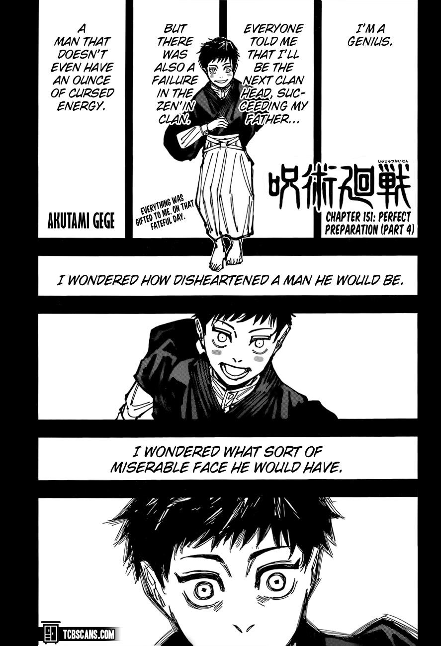 Jujutsu Kaisen Chapter 151 - Page 1