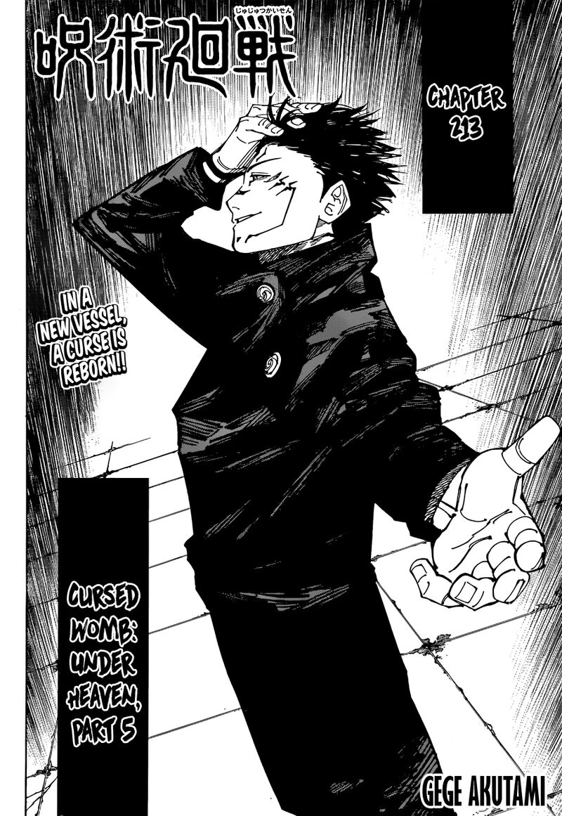 Jujutsu Kaisen Chapter 213 - Page 2