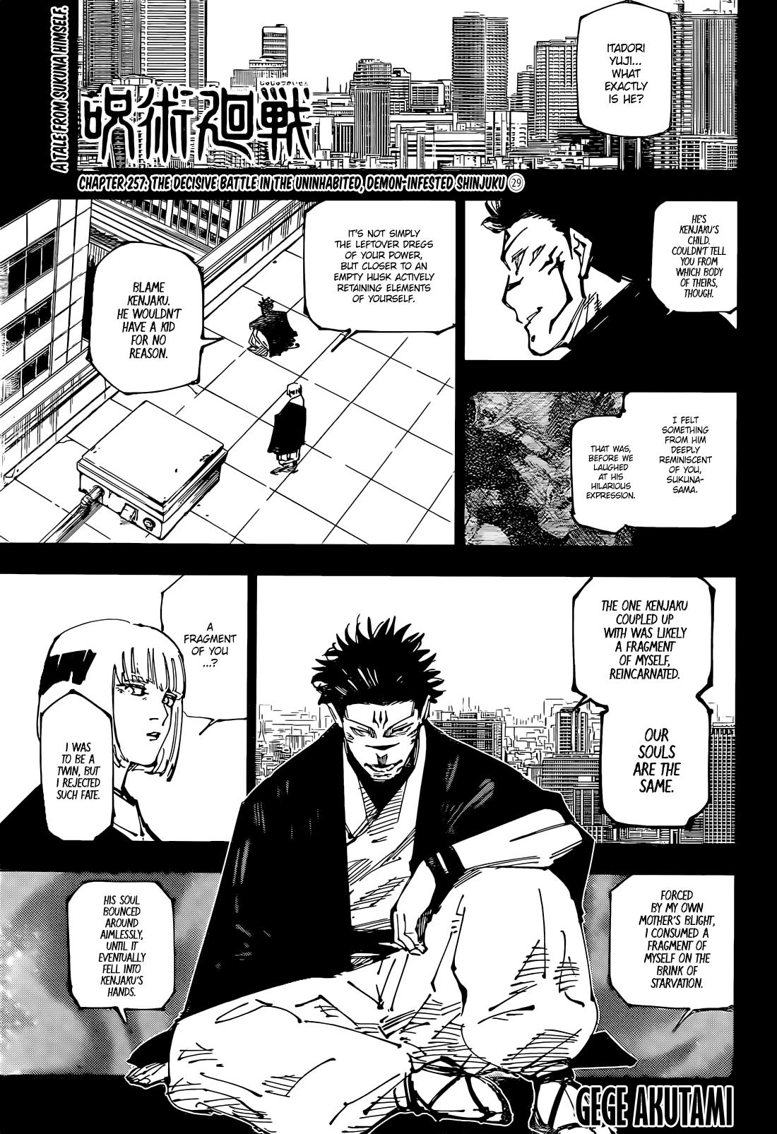 Jujutsu Kaisen Chapter 257 - Page 1