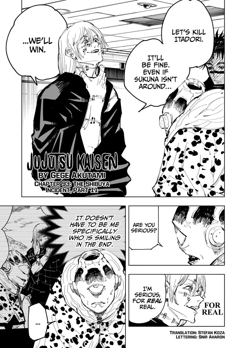 Jujutsu Kaisen Chapter 93 - Page 1