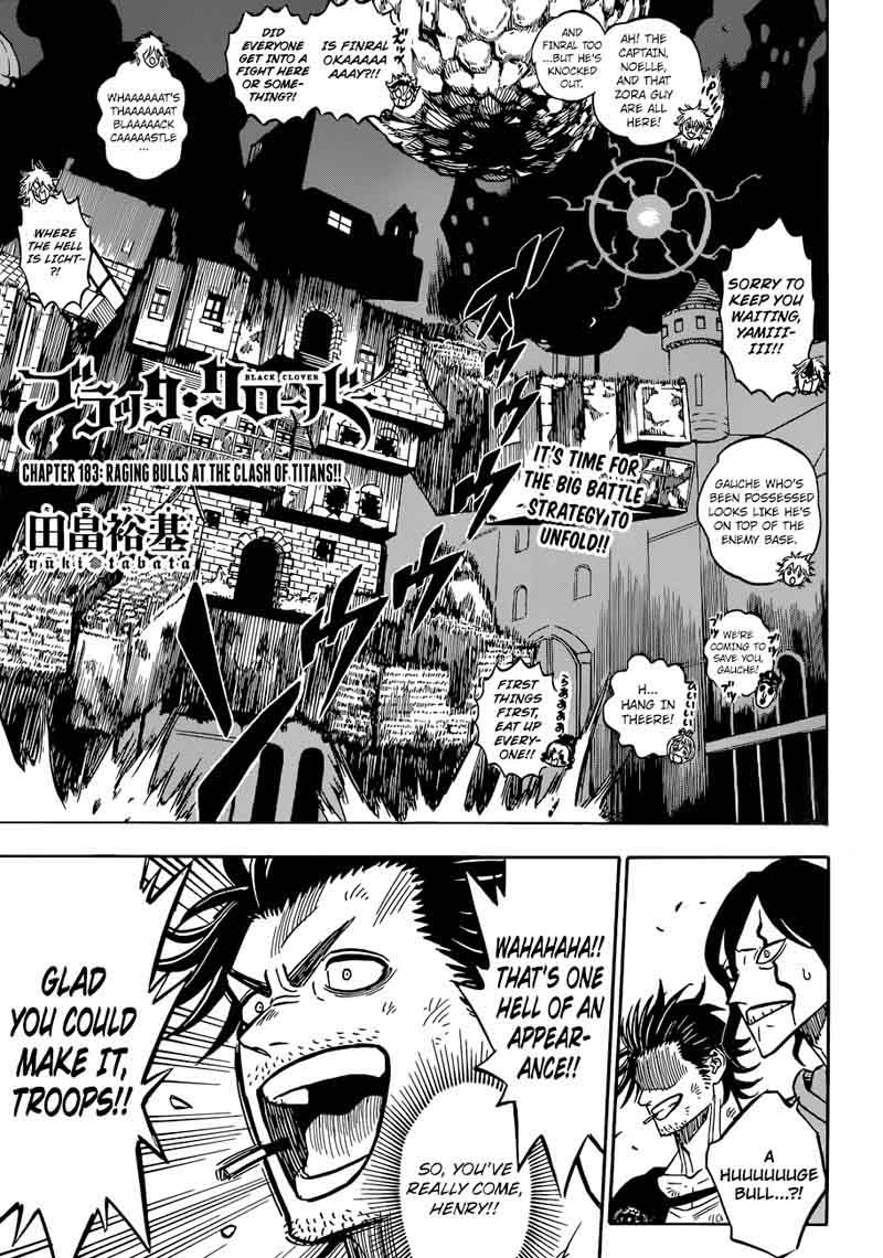 Black Clover Chapter 183 - Page 1