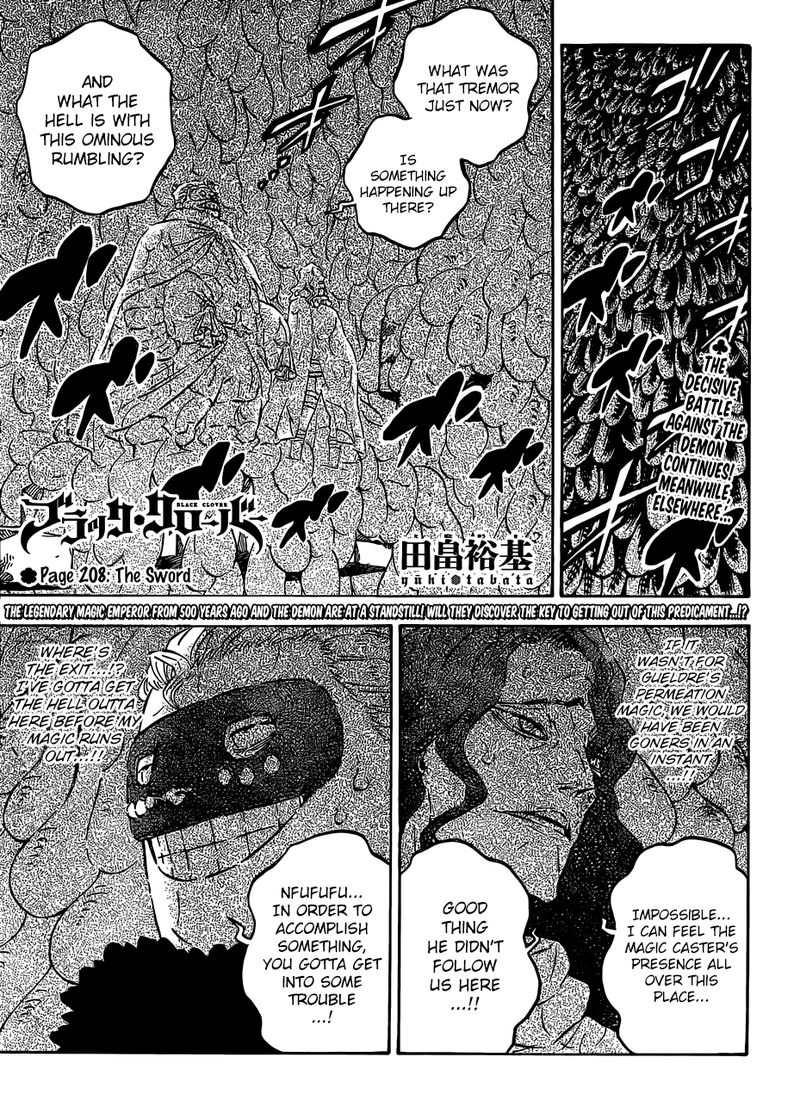 Black Clover Chapter 208 - Page 1